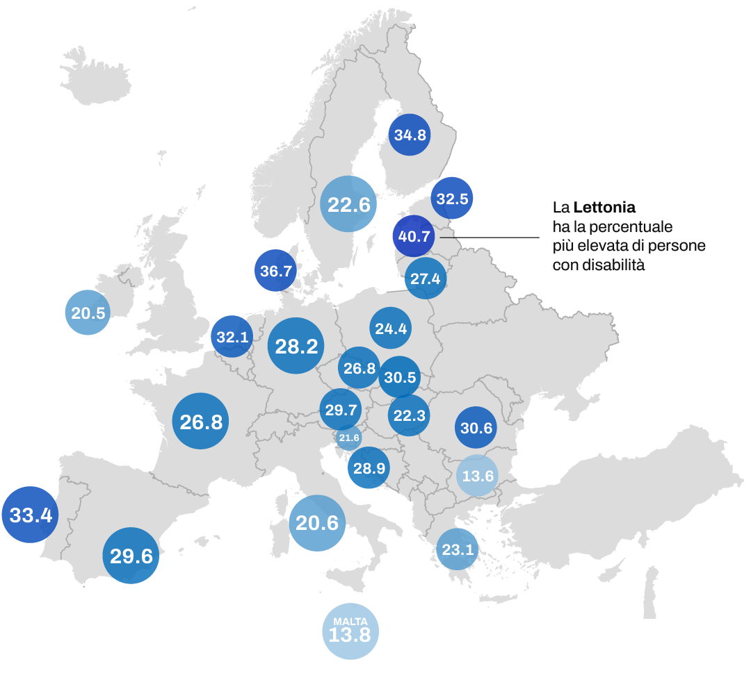 Mappa europea disabilità Accessibilità Digitale - Soluzione Adv Media Lab